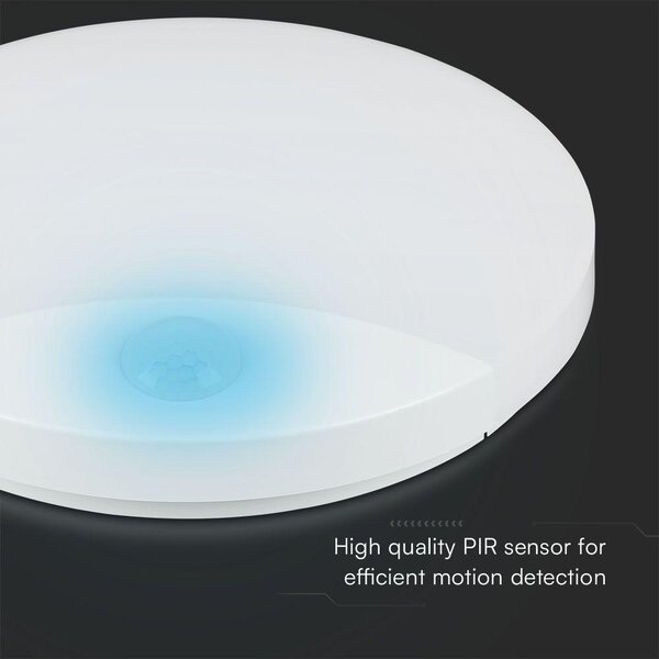 V-TAC 15W LED lámpa, mozgásérzékelővel, állítható színhőmérséklettel - SKU 23420