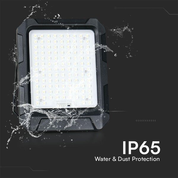 V-TAC 12000mAh napelemes LED reflektor, természetes fehér, 1800 Lumen - SKU 23439