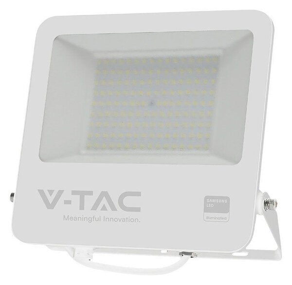 V-TAC LED reflektor 100W, hideg fehér, fehér házzal - SKU 23443