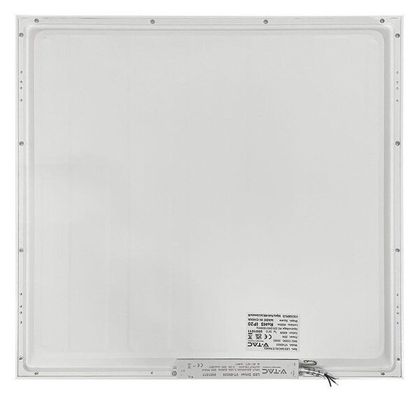 V-TAC süllyeszthető LED panel hideg fehér 25W 60 x 60cm, 180 Lm/W, Back-Lit - SKU 23458