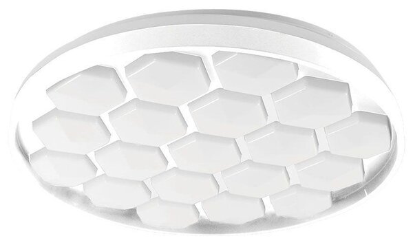 V-TAC 60W mennyezeti LED lámpa, méhsejt mintával, változtatható szinhőmérséklettel - SKU 23595