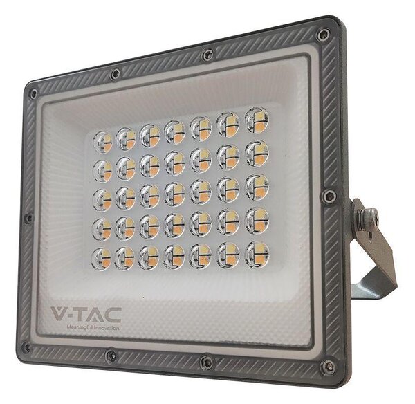 V-TAC RLE 30W LED reflektor, állítható színhőmérséklettel, szürke házzal - SKU 23613