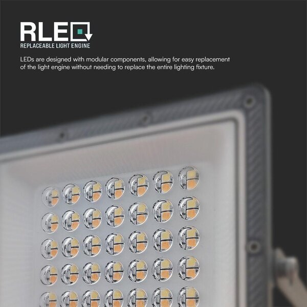 V-TAC RLE 30W LED reflektor, állítható színhőmérséklettel, szürke házzal - SKU 23613