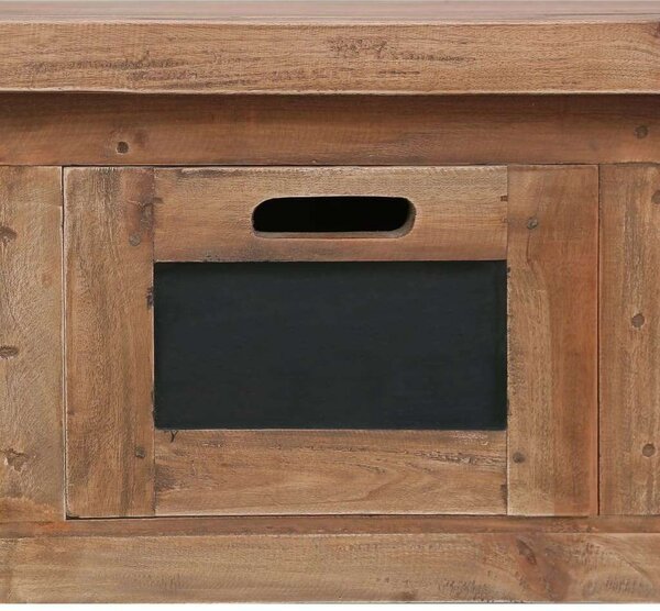 Mahagóni TV-szekrény - Rusztikus - 3 Fiók - 120x30x40 cm