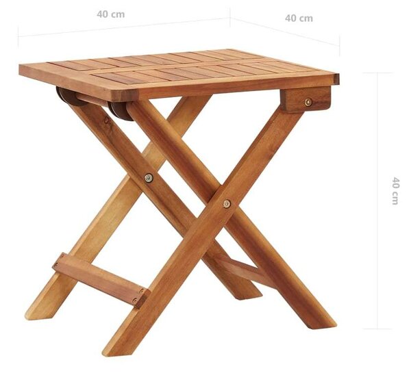 VidaXL Napozóágy szett - Akácfa és PE Rattan - 200cm