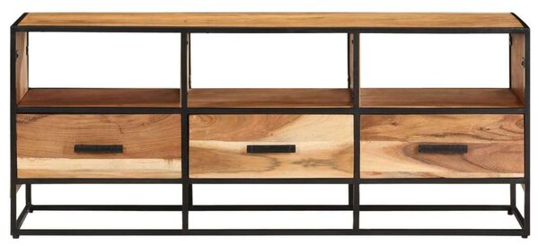 VidaXL tömör akácfa TV-szekrény 110 x 30 x 45 cm