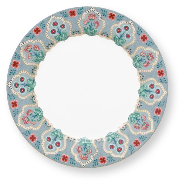 Pip Studio - Flower Festival - világoskék porcelantál - 21 cm