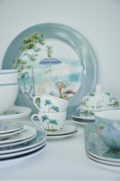 Pip Studio - Jolie Blue - világos kék porcelantál - 21 cm