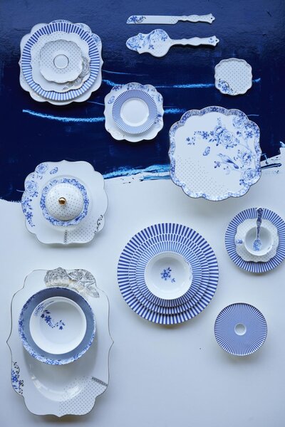 Pip Studio - Royal White- fehér porcelantál - 23,5 cm