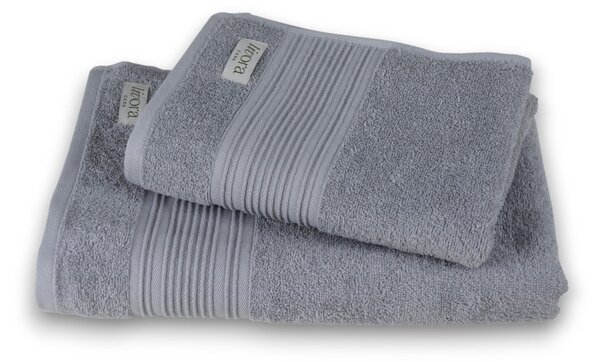 ELF Törölköző 50x100 cm - Szürke - 450 g/m² - Hotel Minőség
