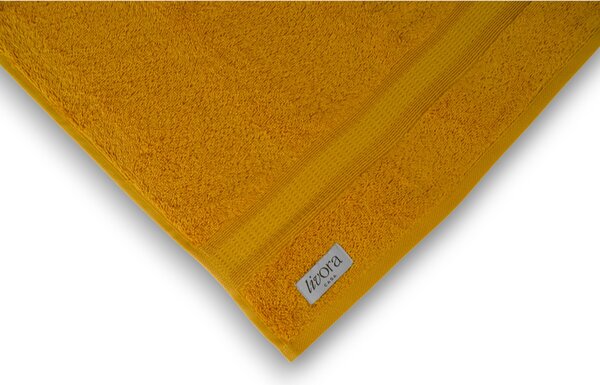 VICHTE Törölköző 50x100 cm - Mustár - 450 g/m² - Hotel Minőség