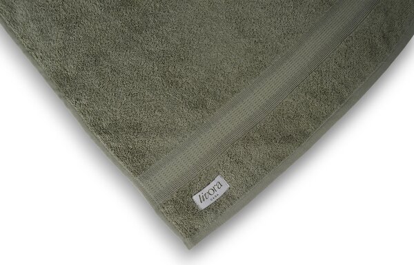 VICHTE Törölköző 50x100 cm - Oliva zöld - 450 g/m² - Hotel Minőség