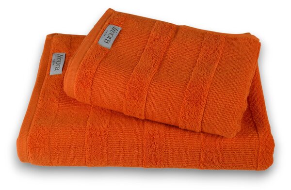 Maxidex Törölköző 50x100 cm - Narancs - 500 g/m² - Hotel Minőség