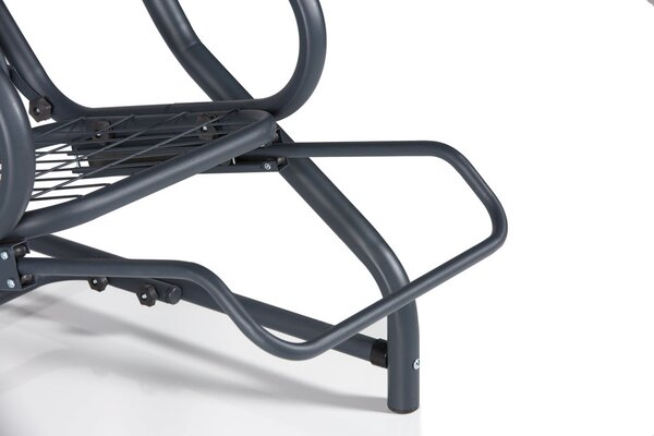 Kerti 1 személyes dönthető hinta - Aluminium - Camellia Swing Kerti Hinta -KÉK huzat