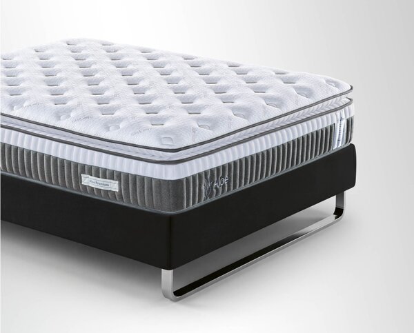 Livora Aloe Premium ágykeret és matrac szett - 160x200x33 cm - Ágykeret és 7 zónás Táskarugós matrac