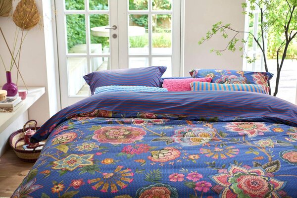 Pip Studio Bombay Bold Dark Blue - 2 részes ágyneműhuzat szett