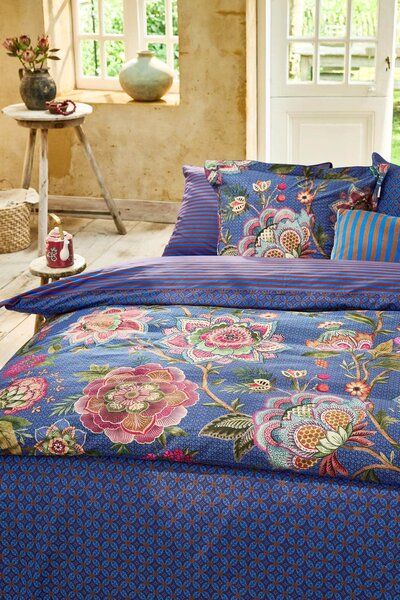 Pip Studio Bombay Bold Dark Blue - 2 részes ágyneműhuzat szett