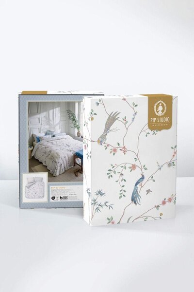Pip Studio Bamboo Blossom White - 2 részes ágyneműhuzat szett