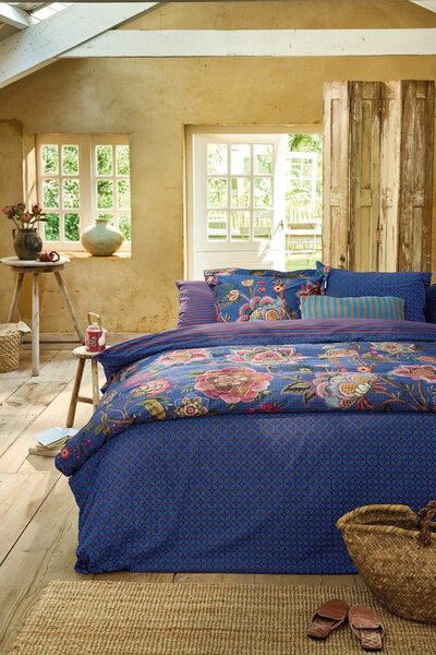 Pip Studio Bombay Bold Dark Blue - 2 részes ágyneműhuzat szett