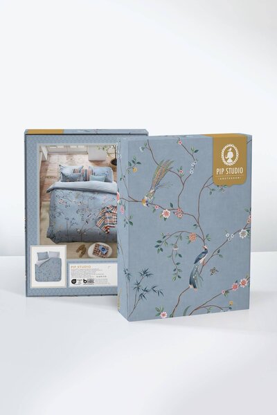 Pip Studio Bamboo Blossom Light Blue - 2 részes dupla ágyneműhuzat szett