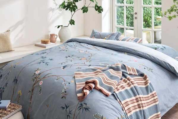 Pip Studio Bamboo Blossom Light Blue - 2 részes dupla ágyneműhuzat szett