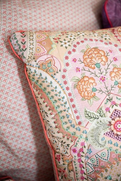 Pip Studio Jabali Flower Steppelt Cush Coral - Díszpárna 45x70 cm
