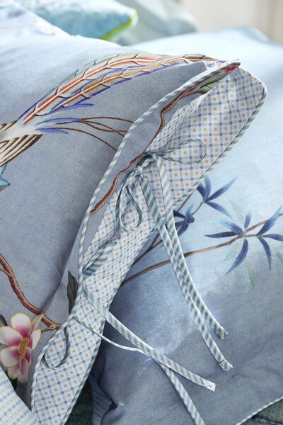 Pip Studio Díszpárna Bamboo Blossom Light Blue - Díszpárna 35x60 cm