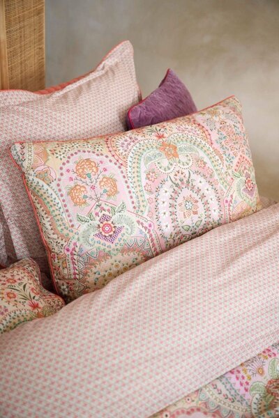 Pip Studio Jabali Flower Steppelt Cush Coral - Díszpárna 45x70 cm