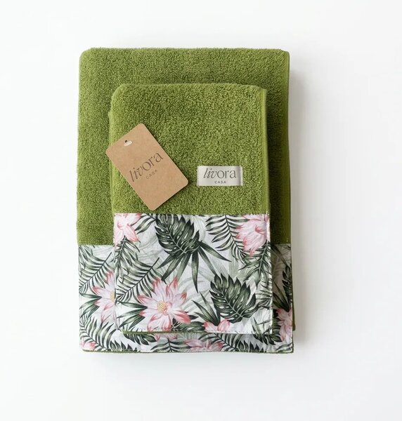 Livora Botanic Breeze törölköző 50x100 cm - 450g/m2