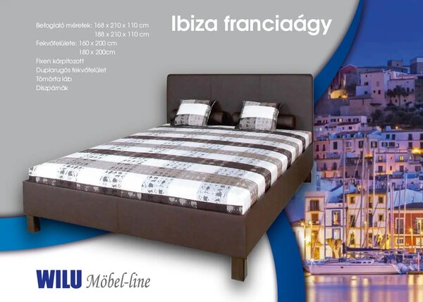 Ibiza Franciaágy (Méret: 140x200)
