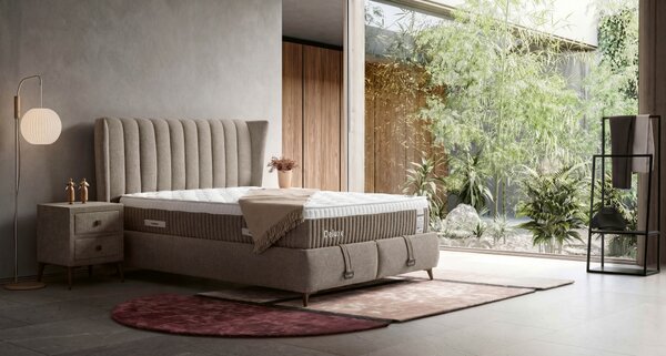 Livora Deluxe Latex Táskarugós Matrac - 160x200x33 cm - Természetes Latex Táskarugós Matrac