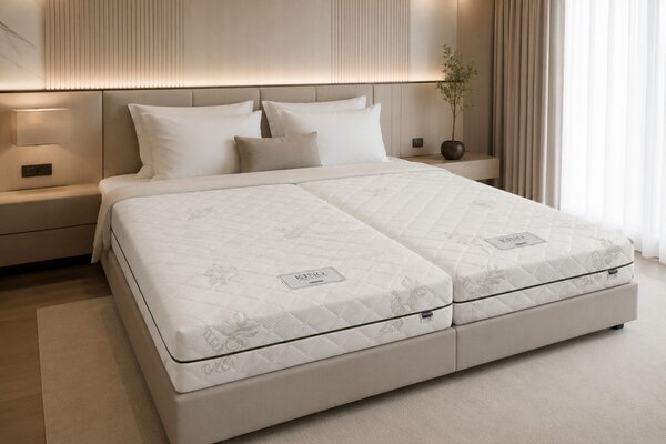 Livora KING Szállodai Táskarugós Ortopéd Matrac - 160x200x25 cm - 7 zónás Táskarugós és Cipzáros huzat