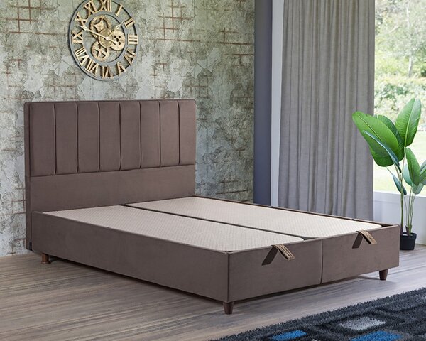 Karolina boxspring ágy (Szín: Barna, Méret: 140x200)