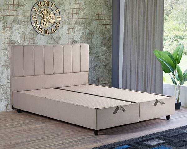 Karolina boxspring ágy (Szín: Barna, Méret: 140x200)
