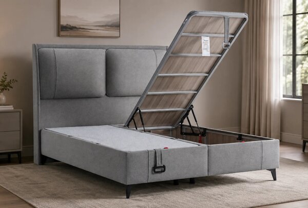 Livora Aloe Premium Ágykeret - 160x200 cm - Ágyneműtartós Ágykeret