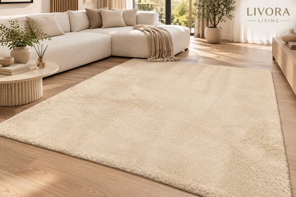 Livora Cozy Puha Szőnyeg - Beige -60x110cm