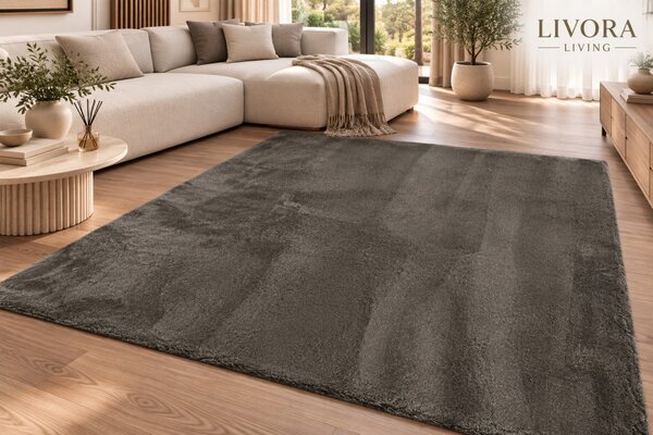 Livora Cozy Puha Szőnyeg - Antrachite - 60x110cm