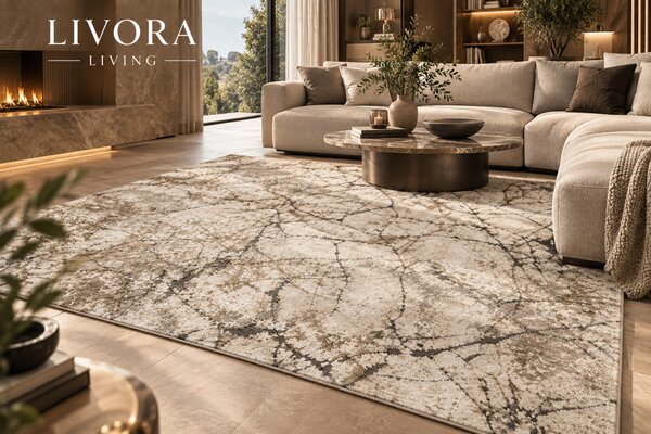 Livora Toscana Beige Mintás Szőnyeg - 60x110 cm - Toscana 4695B