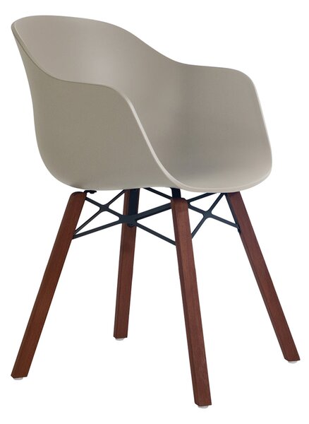 Globe-K Wox Iroko fa lábú műanyag szék