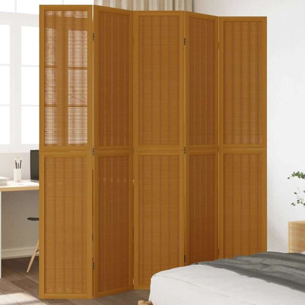 VidaXL 5 Paneles Bambusz Térelválasztó - 175-180 x 220 cm