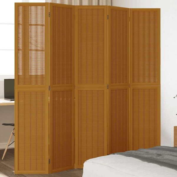 5 Paneles Bambusz Térelválasztó - 175-180 x 200 cm