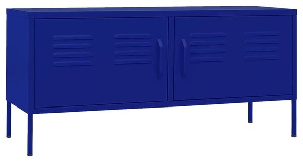 VidaXL Acél TV-szekrény - Tengerészkék - 105x35x50 cm