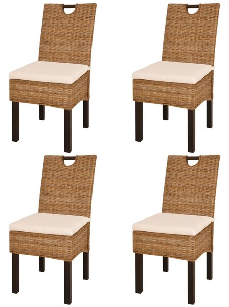 4 db Kubu rattan mangófa étkezőszék