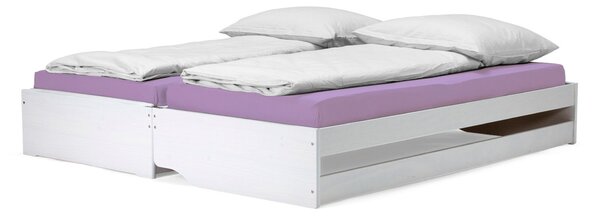 Ágy kihúzható pótággyal Flapi (fehér)