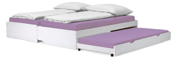 Ágy kihúzható pótággyal Flapi (fehér)