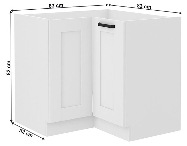 Sarok alsószekrény Lesana 1 (fehér) 89x89 ND 1F BB 