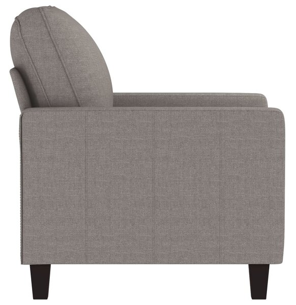 Tópszínű szövet kanapéfotel 60 cm