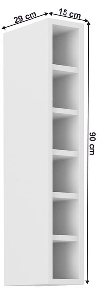 Felső konyhai polc Lesana 1 (fehér) 15 G-90 OTW