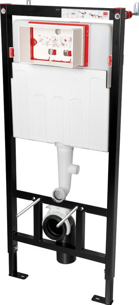 Deante Easy Lock, rejtett WC-modul fali WC-csészékhez, szagelszívással 510x1120 mm, fekete, CSTKWC01