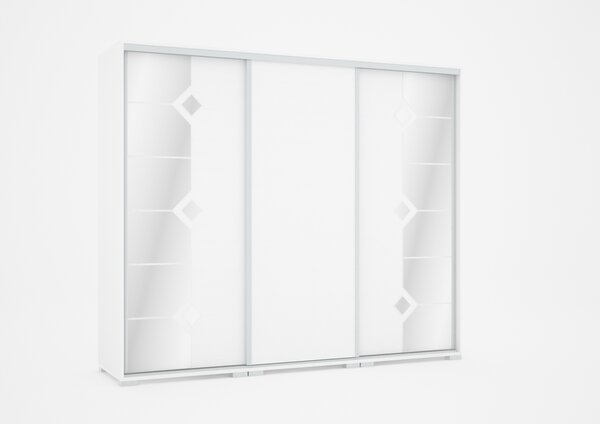 DIAMOND tolóajtós gardrób (Méret: 120 cm)